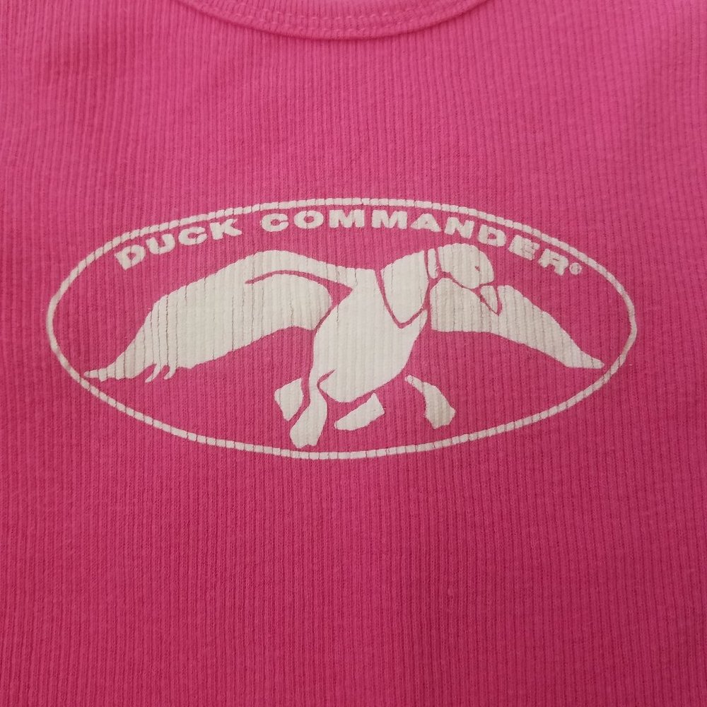 4/$25 Duck Commander | Pink Ribbed Tank Top XS - Picture 2 of 7